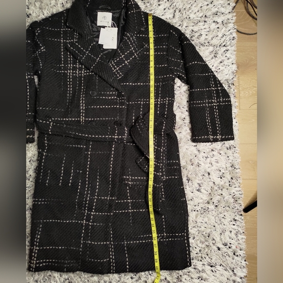 NWT Anine Bing - Norma Coat in Black Plaid - Picture 8 of 12